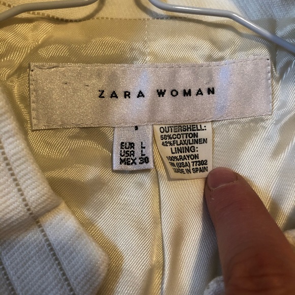 Zara linen cotton blazer - Picture 6 of 7